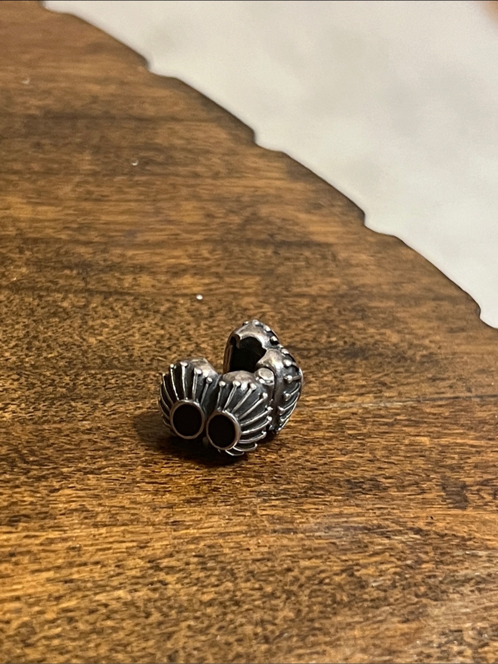 Pandora Silver and black charm clip